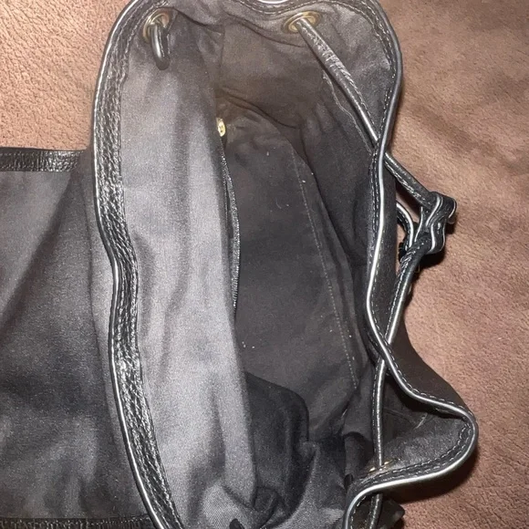 Coach Black Pebbled Leather Backpack - Picture 3 of 5